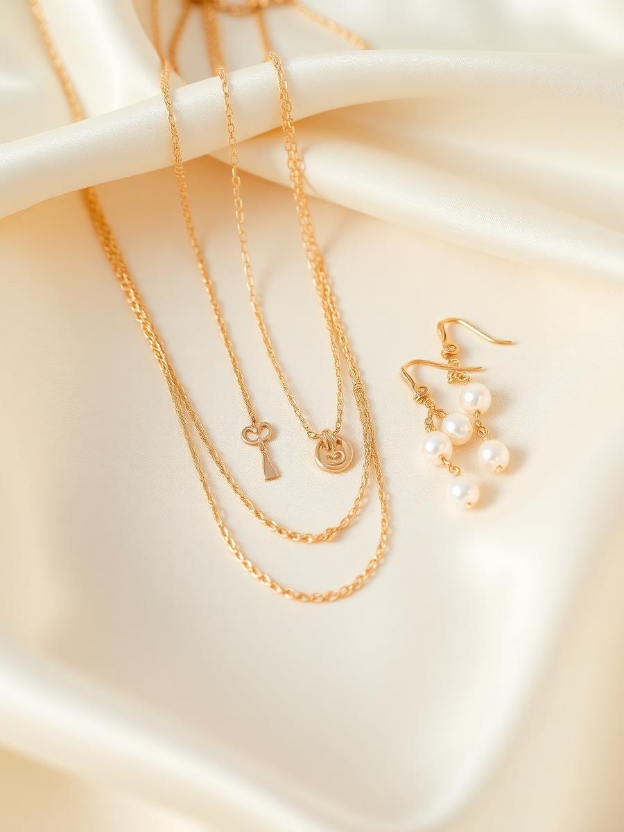 Gold & Pearl Layering Set